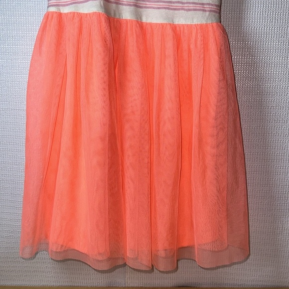 WONDER NATION Butterfly Tulle Coral Dress Girls Small 6/6X - Picture 2 of 9